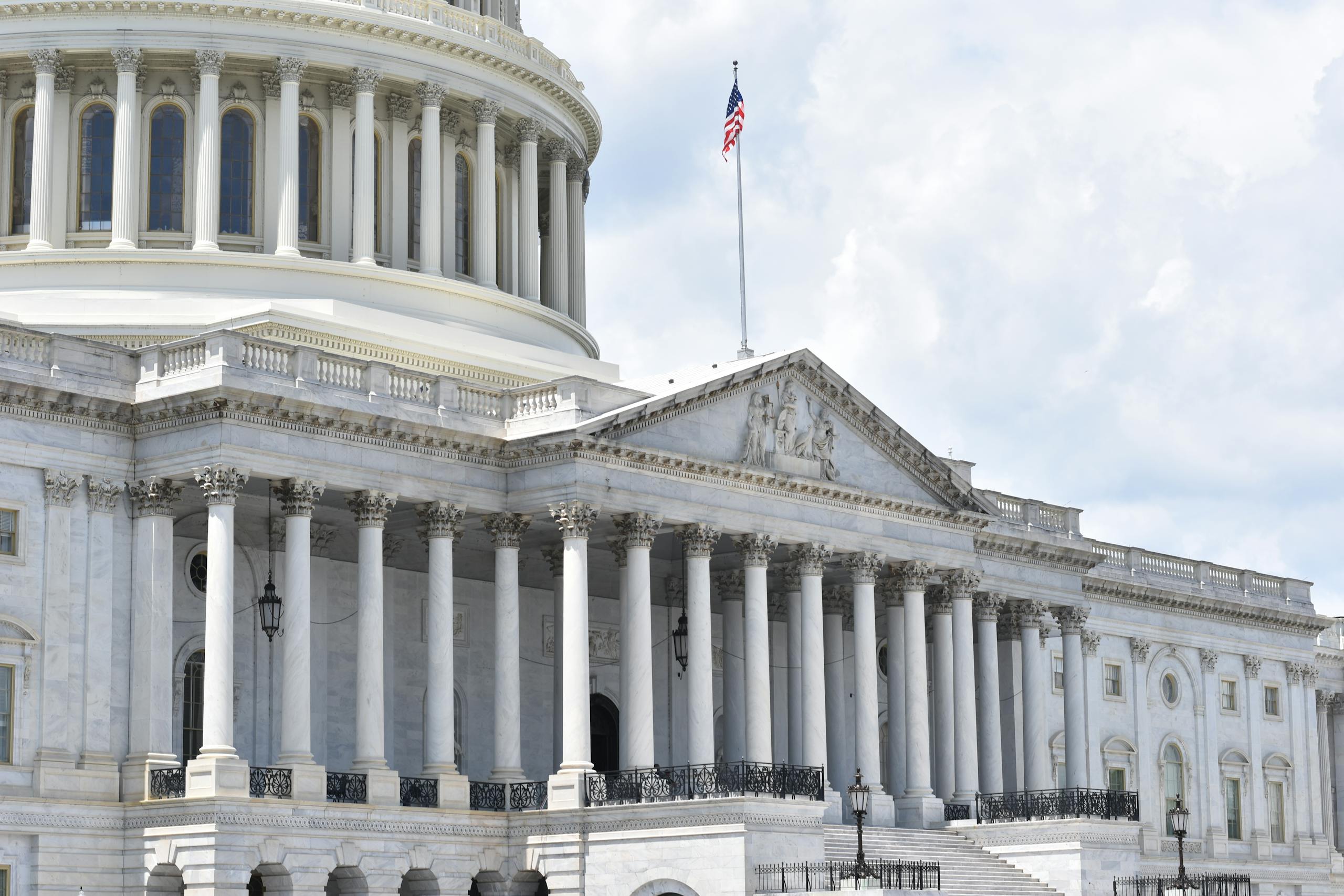 The iconic U.S. Capitol building with its neoclassical architecture in Washington, DC.